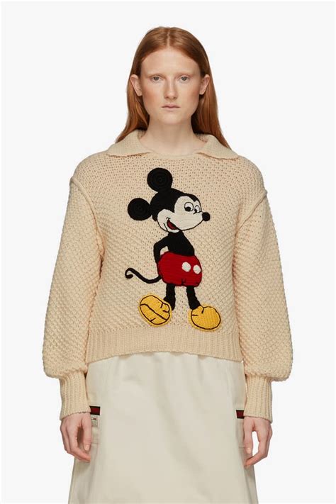 green gucci mickey mouse sweater|Mickey Mouse wearing Gucci.